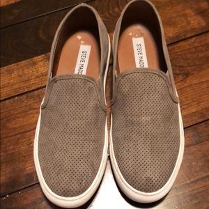 Steve Madden slip ons - Grey 7.5